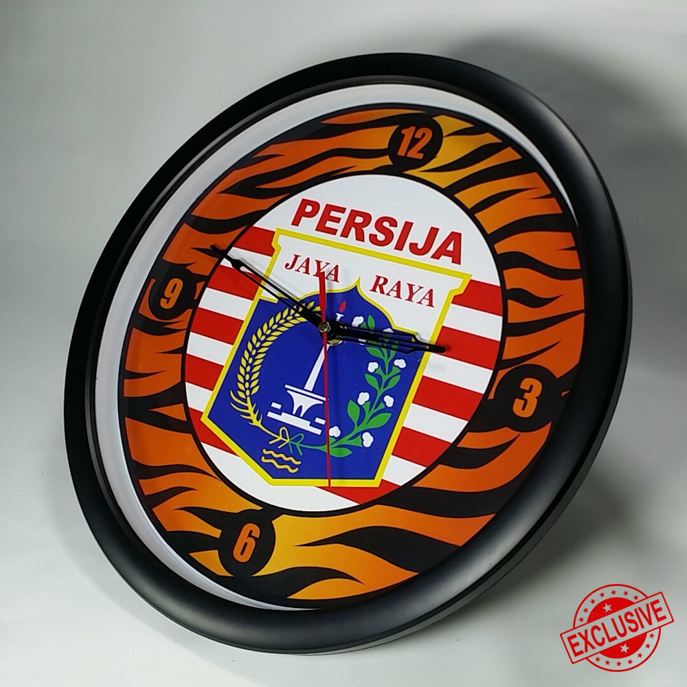 (ISTIMEWA BOSSQUE) JAM DINDING CUSTOM PERSIJA TIPE-2