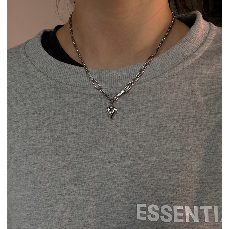 Love Necklace Accessories Trendy Hip Hop Chain Pendant