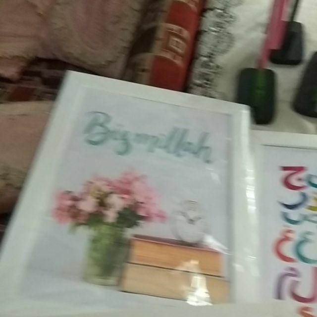 Promoooo!!! 1 Buah Wall Decor Frame Fiber A4 - Children/ School Room Series Hiasan Dinding Shabby