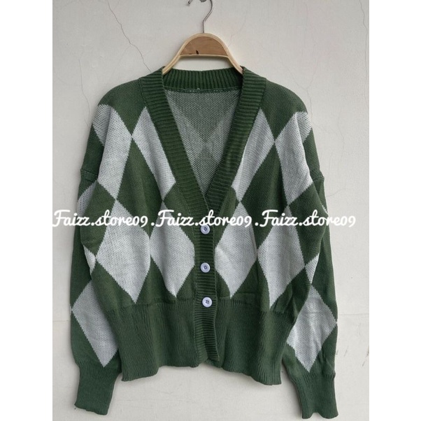 RINA CARDIGAN RAJUT MOTIF TEMPE PREMIUM/Cardigan Rajut Import Wanita STORE09 MURAH