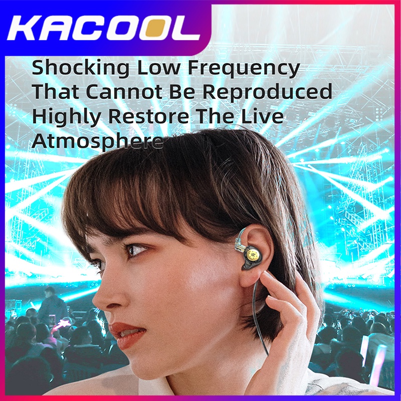 KZ EDX Pro Basshead Earphone with Mic Earphones Dynamic Driver HIFI Bass In Ear Monitor Stage Monitoring IEM Single Driver Earphone Kotak penyimpanan earphone gratis