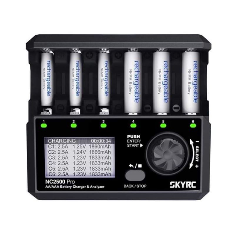 SKYRC NC2500 PRO AA/AAA BATTERY CHARGER &amp; ANALYZER