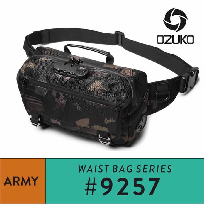 OZUKO WAISTBAG #9257 ARMY