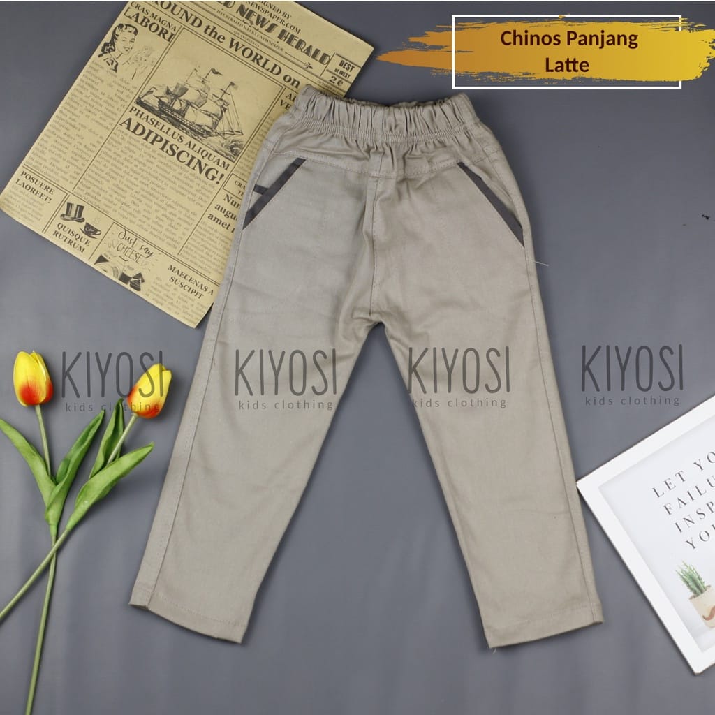 KIYOSI Celana Chino Anak Panjang Usia 1-10 Tahun / Chinos Twill Strech (2)