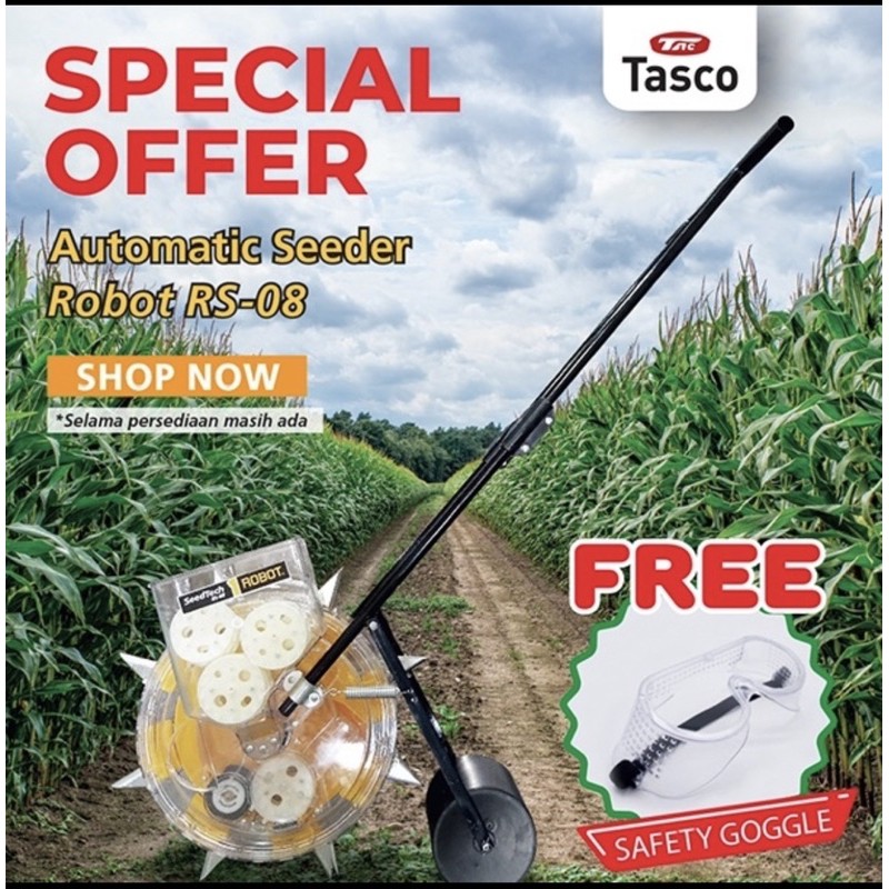 Automatic Hand Push Seeder ROBOT RS-08 / Alat Tanam Sebar Benih Jagung