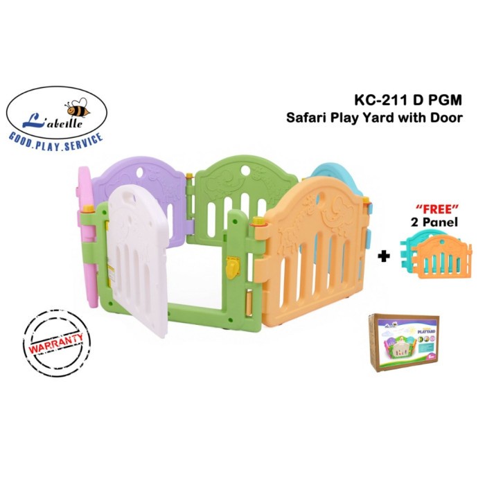 LABEILLE ID BABY PLAYPEN WITH DOOR KC - 211 D PGM PAGAR BERMAIN ANAK KOKOH