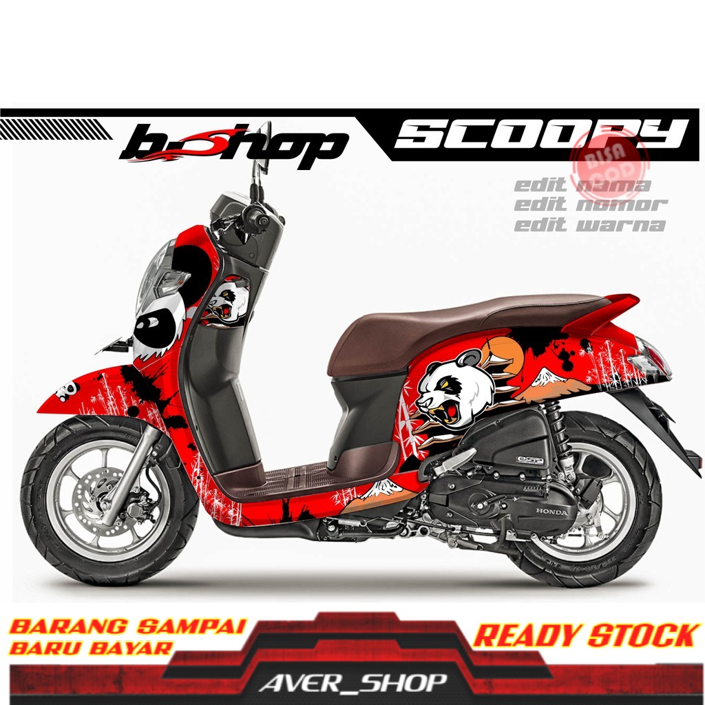 Striping scoopy fi full body Stiker scoopy full body Decal motor variasi
