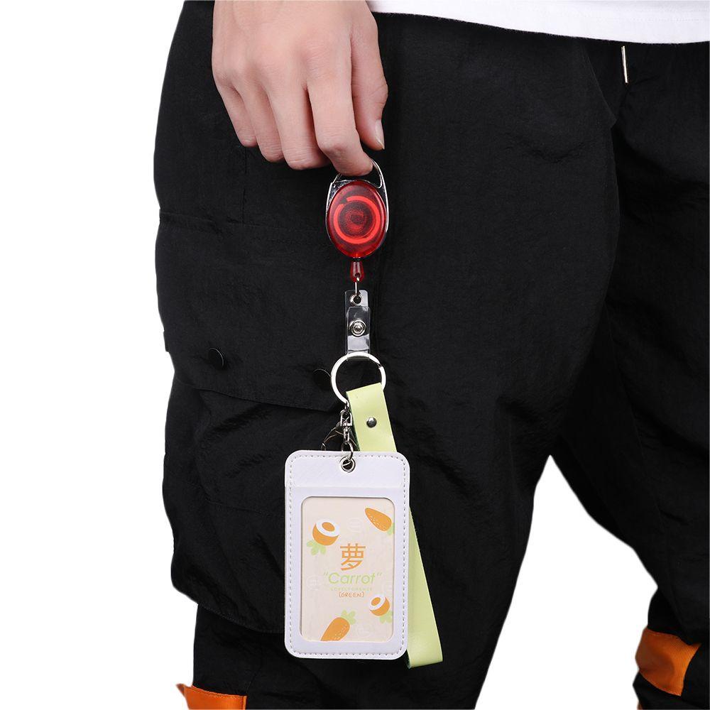 Suyo 1pc Badge Holder Mode Klip Tahan Lama Anti Hilang Klip Alat Tulis Lanyards