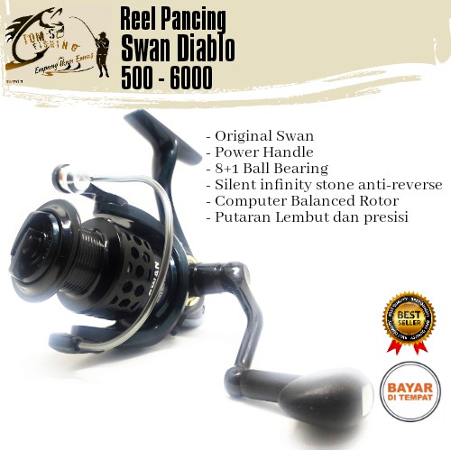 Reel Pancing Swan Diablo 500-6000 (8+1Bearing) Power Handle