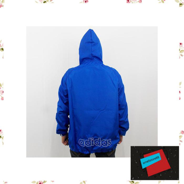 Jaket Pria parasut parka gunung PARASUT WINDBREAKER JUMBO XL XXL TRAINING OLAH RAGABIRU PP137