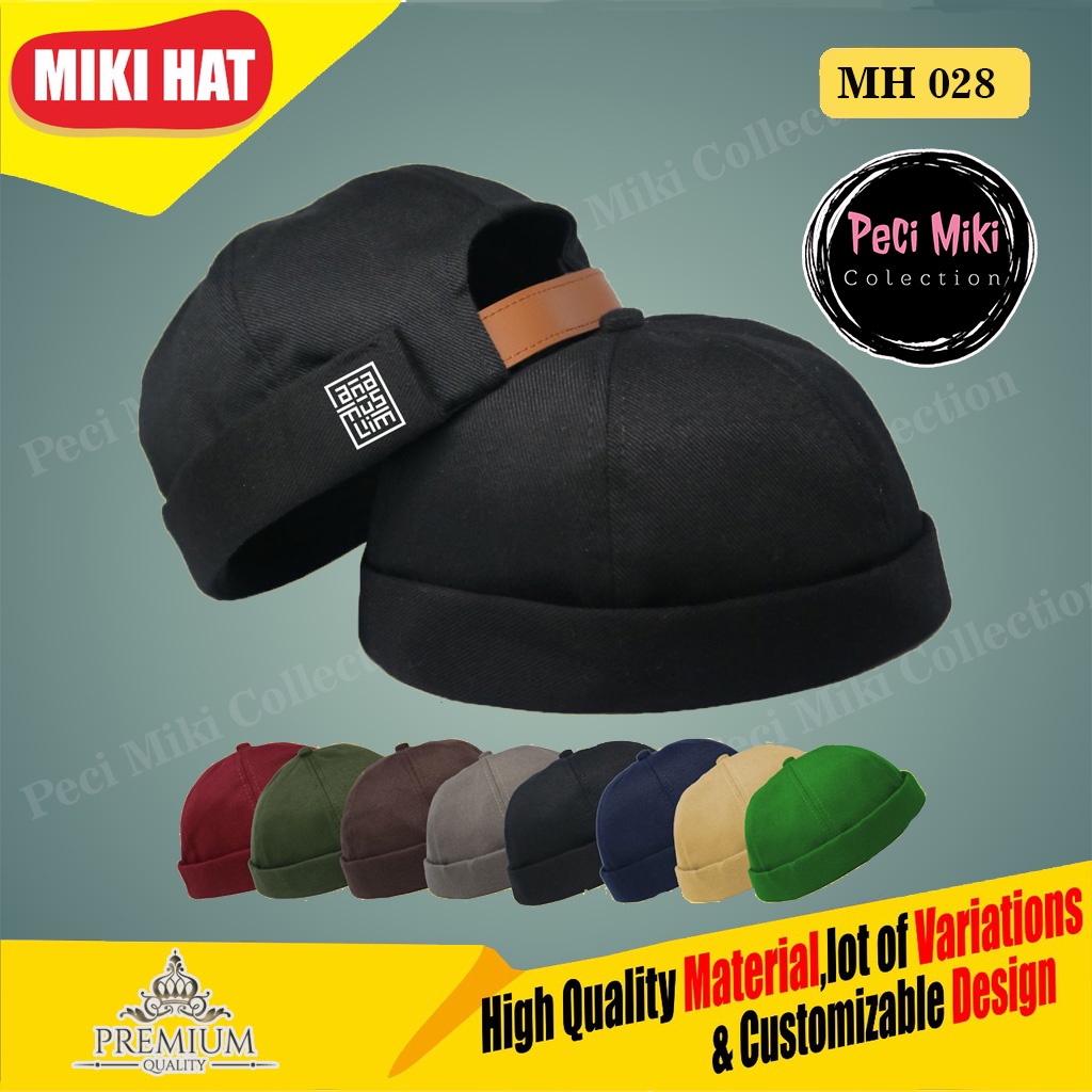 Peci Miki Hat Dewasa Ana Muslim Kotak Peci Miki Hat Premium Original Topi Uas