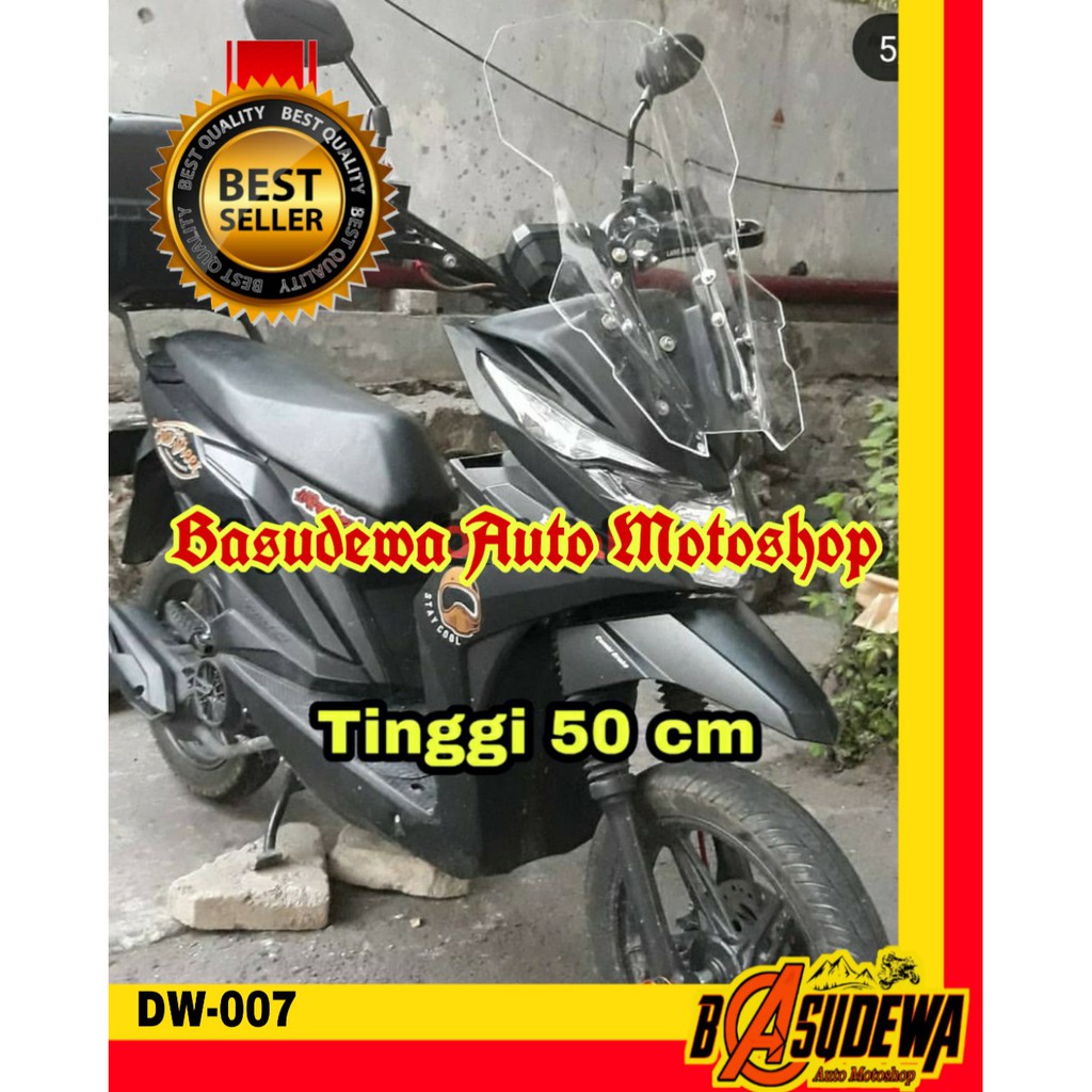 Visor Windshield 50 Cm For Beat Street Beat Esp Beat Fi Beat Karbu Beat Pop Shopee Indonesia