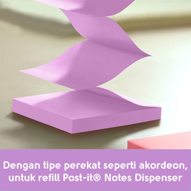 3M Post-it 654 Millennial Pink Sticky Notes (76mm x 76mm)-4