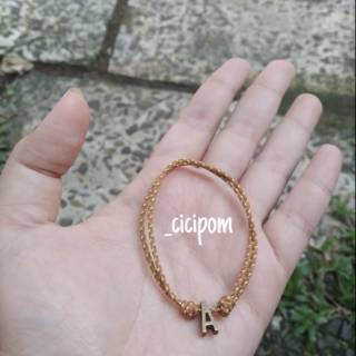 Gelang Mini Inisial Prusik Warna Baru Gelang Tali Gelang Mini Inisial Prusik Warna Baru Gelang Tali