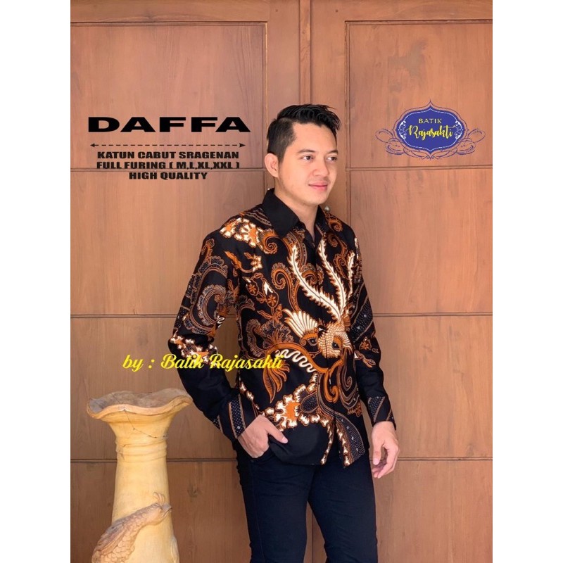 BATIK PRIA DAFFA FULL FURING KATUN HALUS SRAGENAN SIZE M-XXL HIGH QUALITY