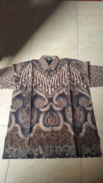 Parang Sekti Pendek Kemeja Batik Pria Katun Sragenan Full Furing