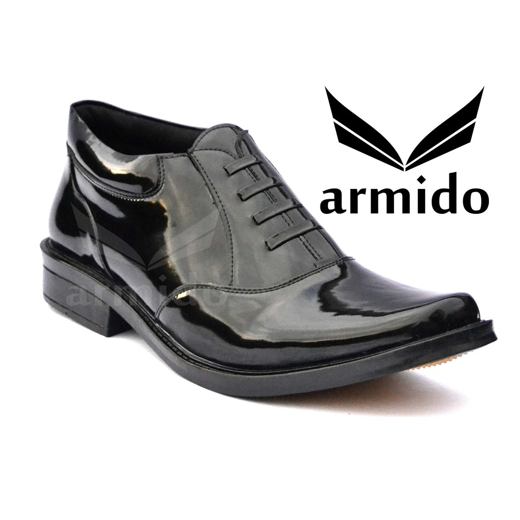 ARMIDO SEPATU PDH KILAP PANTOFEL DINAS TNI POLRI RESLETING