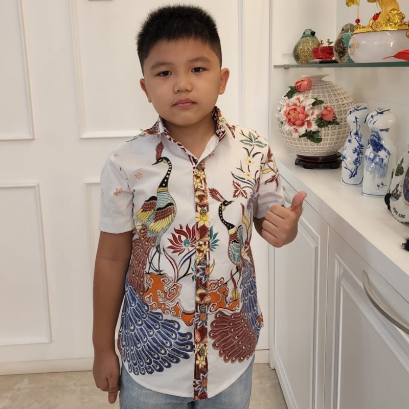 Dress/ Kemeja Batik Anak BBC/ Seragam Batik/ Batik Sekolah