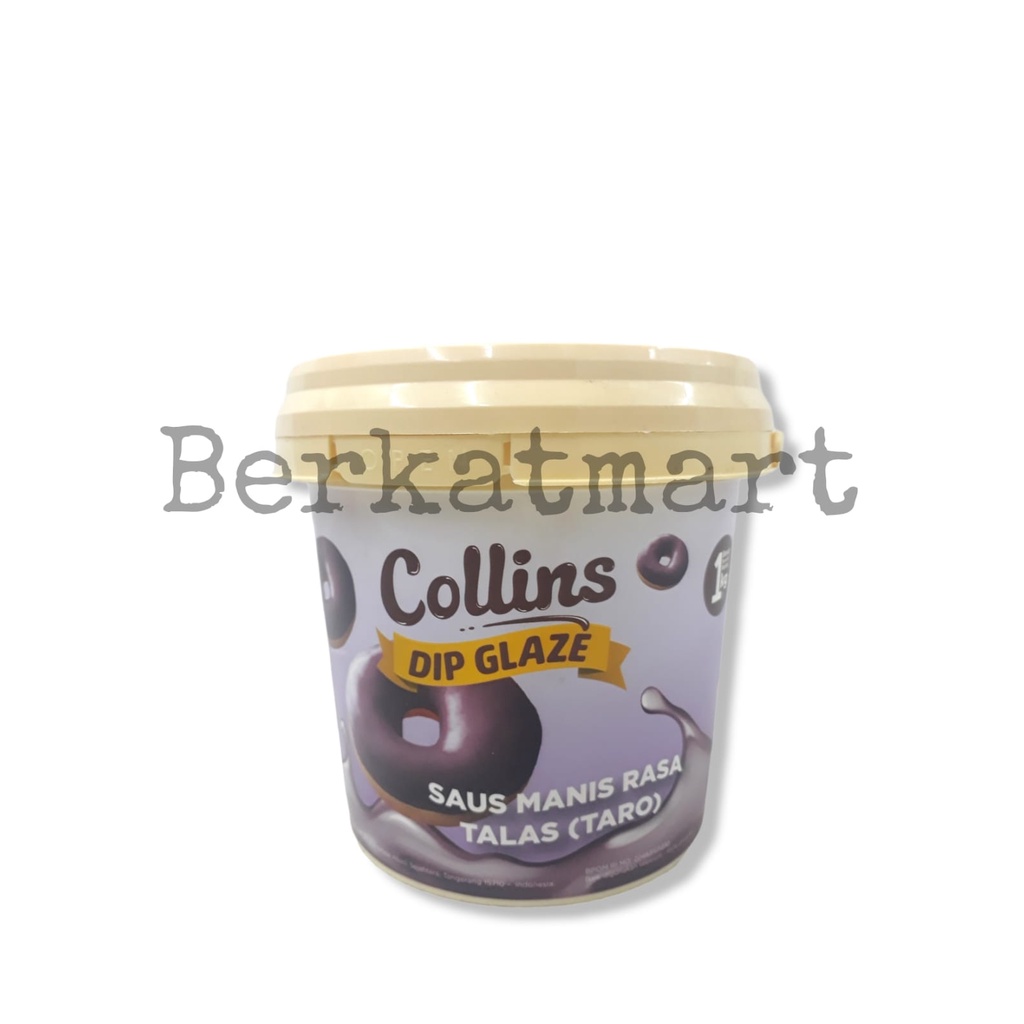 COLLINS TARO TALAS Dip Glaze 1 Kg Coklat Cair Topping Donat Piscok Halal