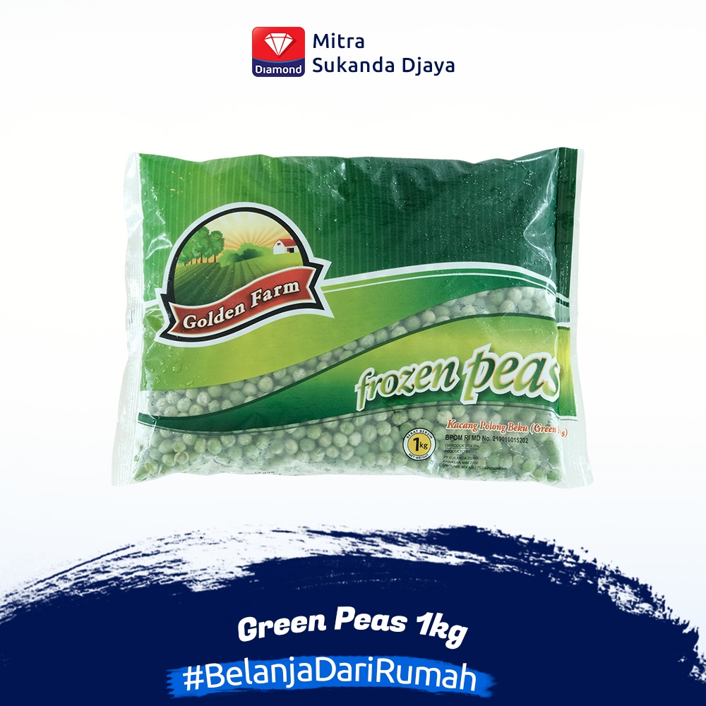 

Kacang Polong Beku - Golden Farm Green Peas 1Kg