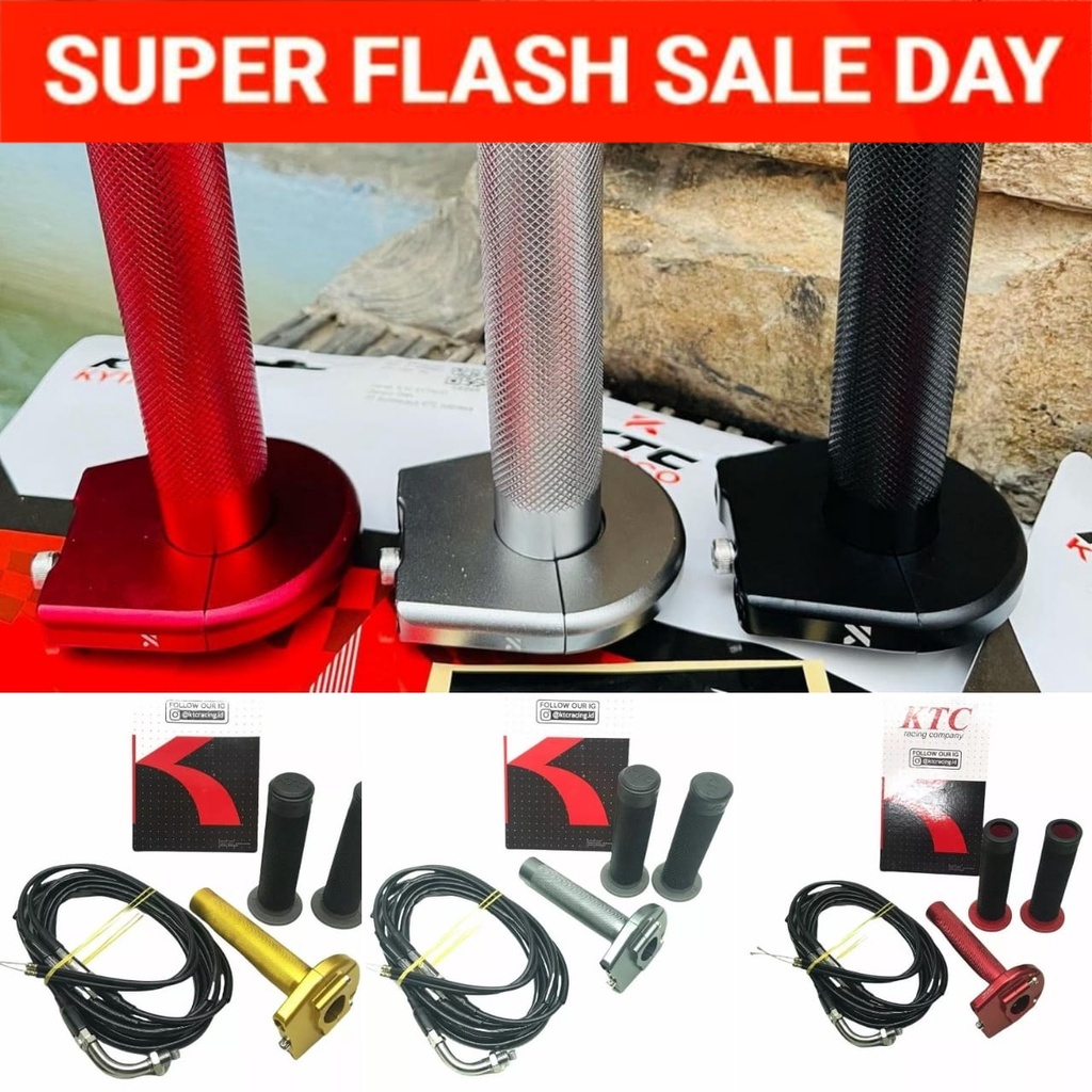 SALE  GAS SPONTAN CNC KTC (2 KABEL GAS) ORIGINAL KTC    vario spacy  nmax aerox lexy pcx adv mio lex