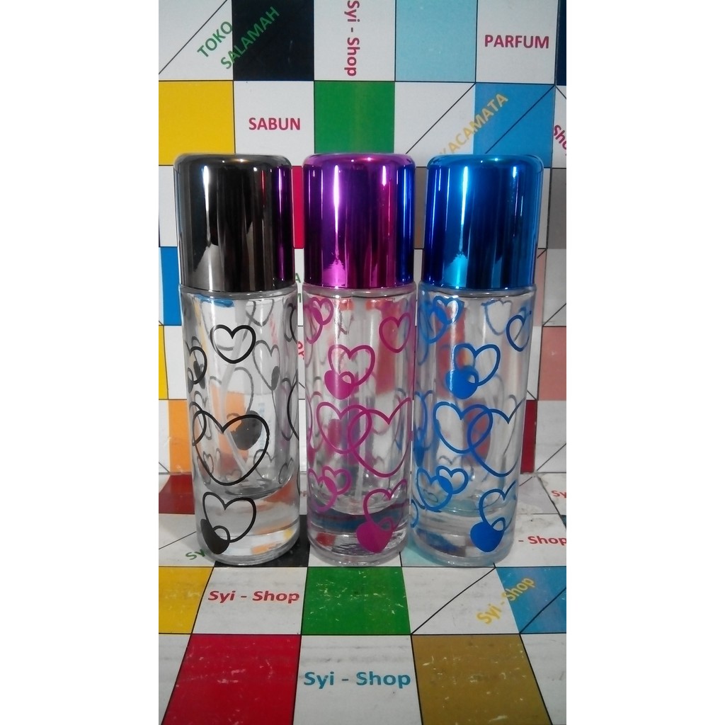 Botol Parfum Spray Cassablanca 30 ml Kaca Warna Motif Love