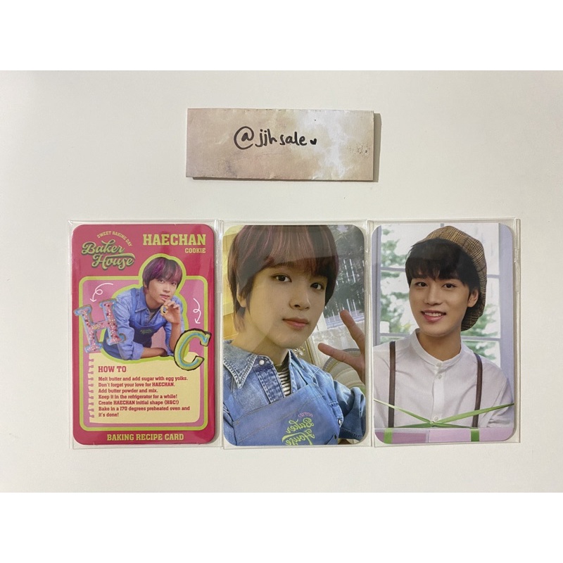 recipe card md baker house nct 127 haechan taeil pc