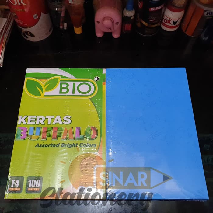 

Promo Cover/kertas bufallo bio biru benhuer 1pak isi 100pc Murah