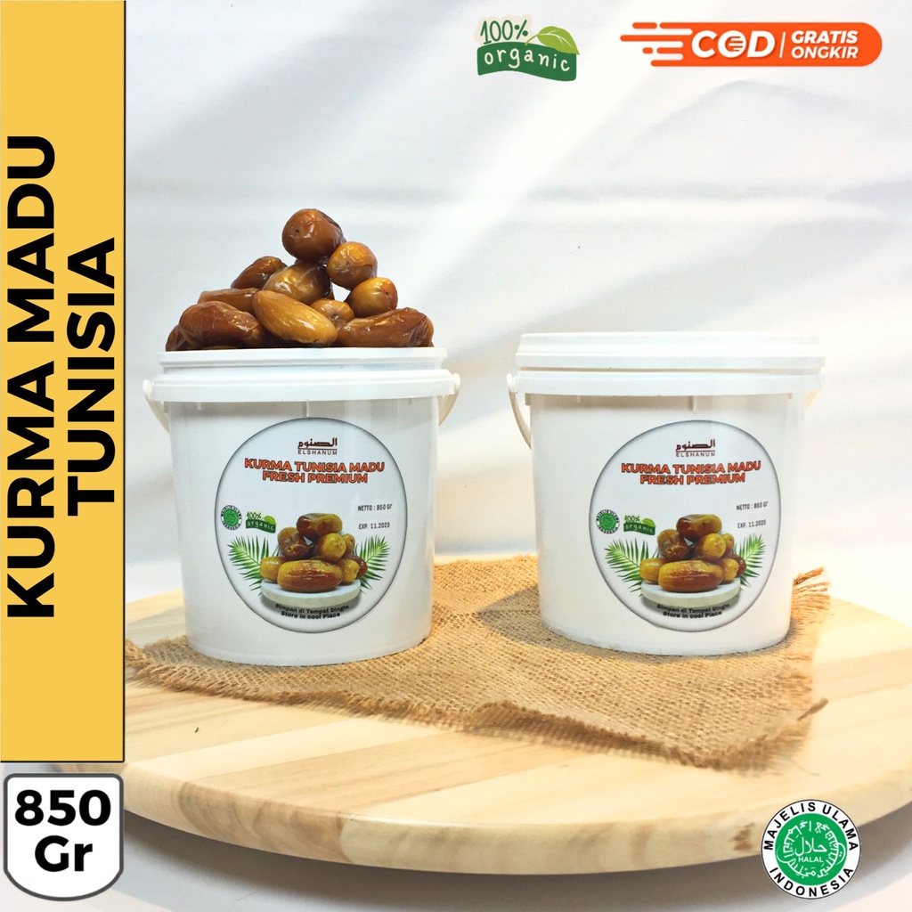 

Kurma Tunisia Madu Ember | Kurma Nabi Ember Asli Madinah Premium 850gr | Kurma Madinah Elshanum