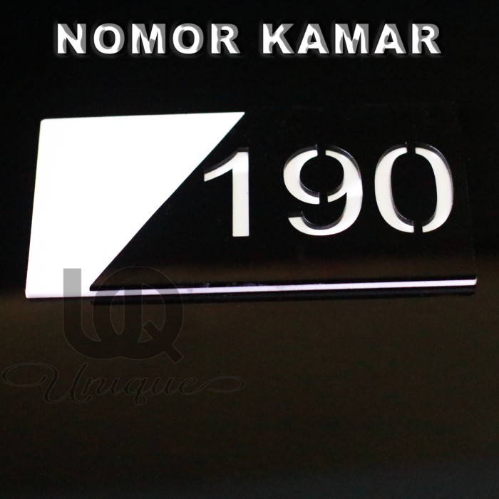 Nomor Kamar Akrilik - Nomer Kost apartemen Hotel Penginapan Acrylic