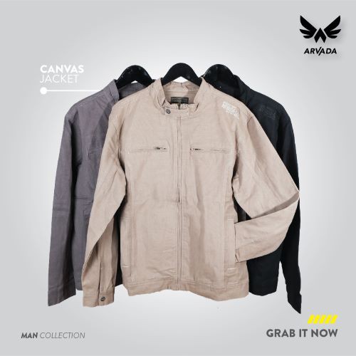 Arvada Man Jaket Kanvas | Jaket Distro Premium | Jaket Original