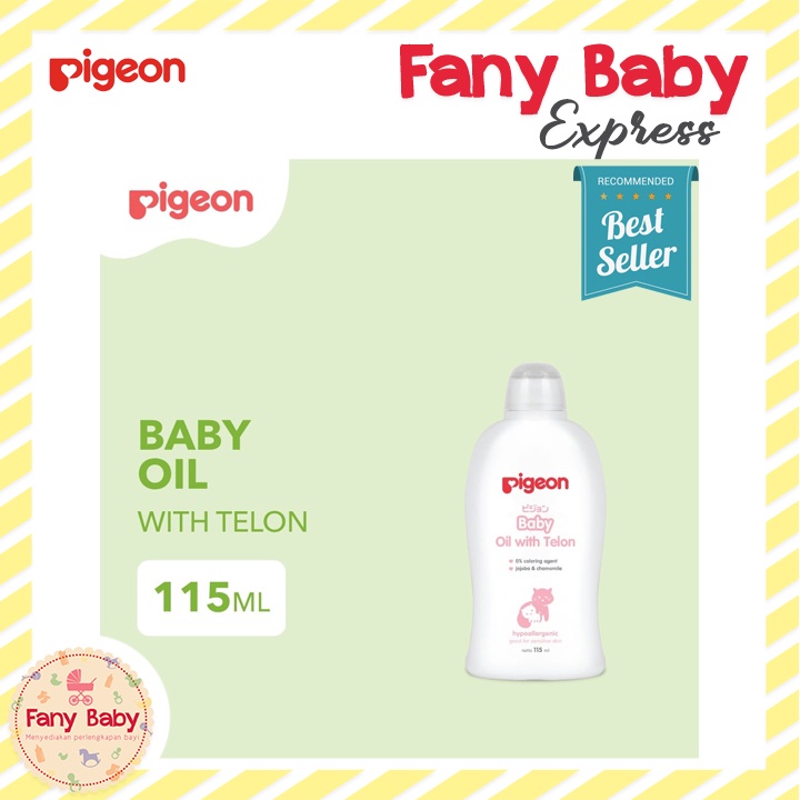 PIGEON BABY OIL WITH TELON 115ML - PARABEN FREE / PR060802