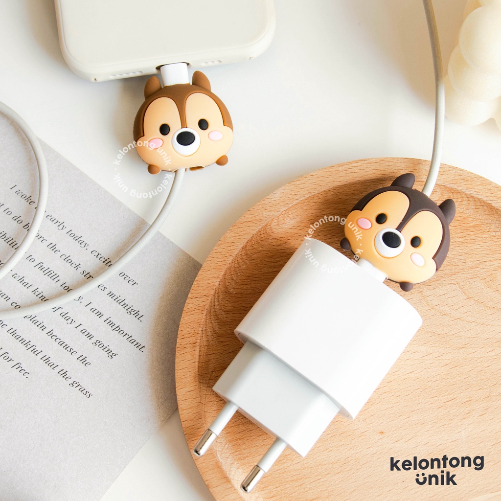 CARTOON - Cable Bite Universal/ Pelindung Ujung Kabel/ Cable Saver/ Cable Protector (Compatible for iPhone &amp; Android)