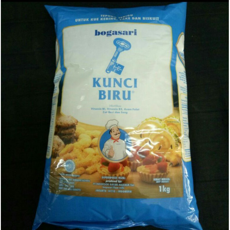 

Tepung Terigu Kunci Biru 1kg