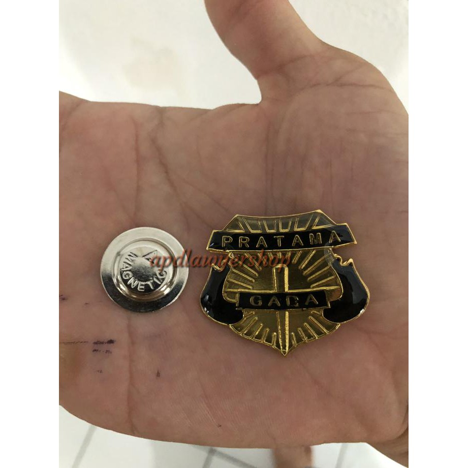NEW PRODUCT Pin Bross Wing Lencana Gada Pratama security satpam Magnet kuningan AP143