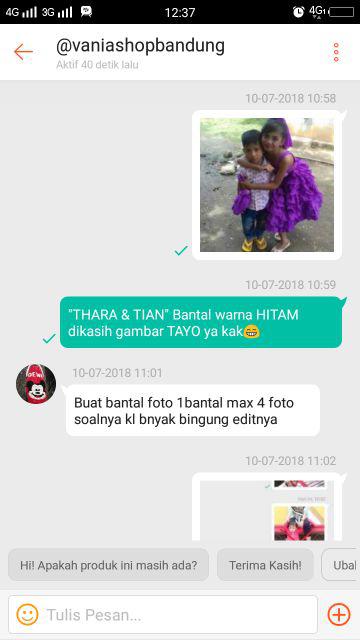 Bantal Foto Non Bulu