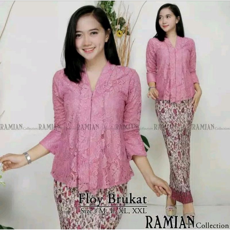 Kebaya kutu baru brokat / atasan pesta wanita / atasan brokat wanita / Set kebaya wisuda / Set Kabay