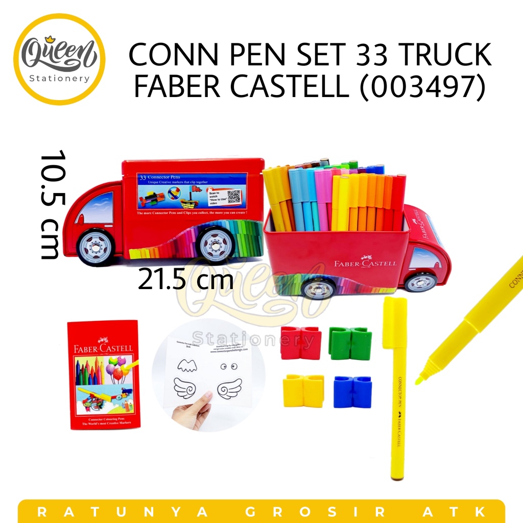 

1 SET CONNECTOR PEN SET 33 TRUCK FABER CASTELL / SPIDOL WARNA (003497)