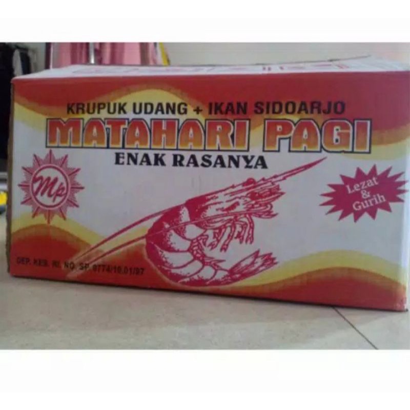 

KERUPUK UDANG+IKAN MATAHARI PAGI PER DUS/KTN 5KG