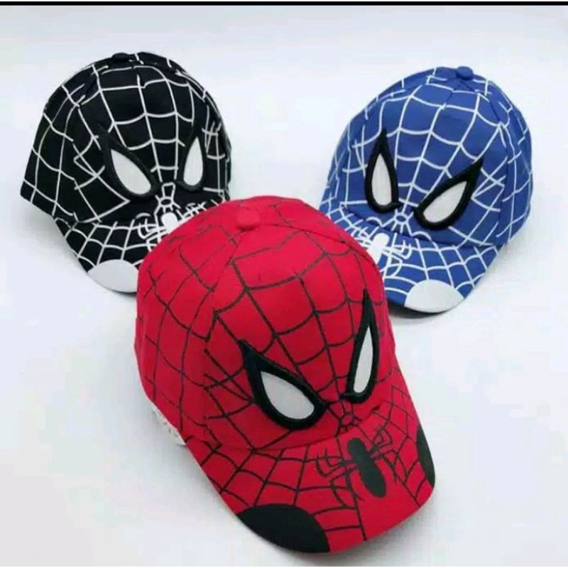 Topi Anak Spiderman Full Print / Topi anak Spiderman