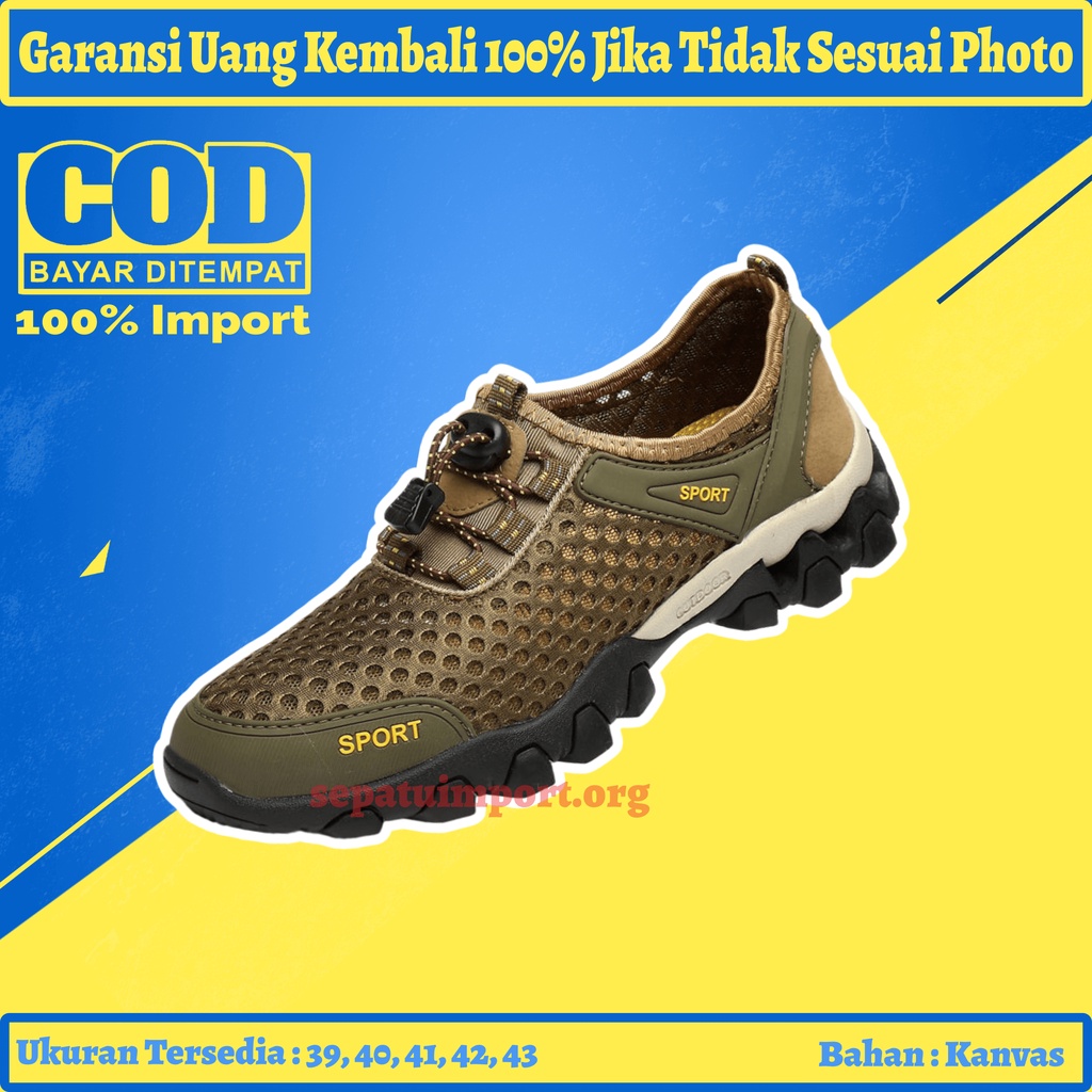Sepatu Hiking Sneakers Snekers Snakers Pria Import Cowok Original Murah