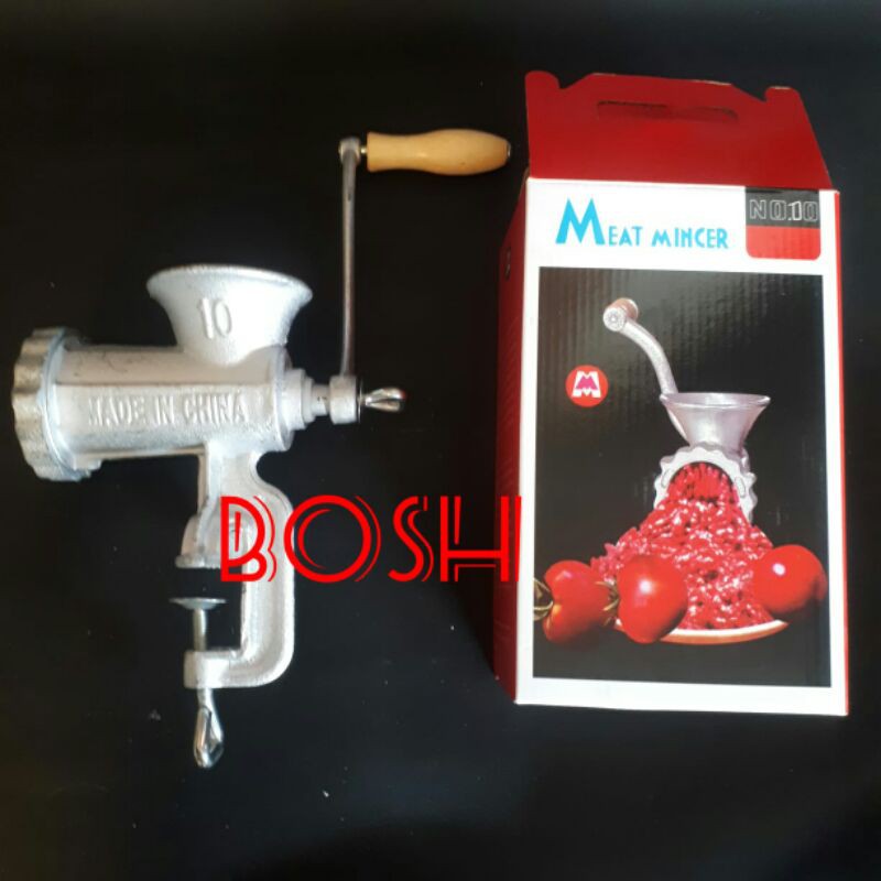 Gilingan daging besi manual no.8 no.10