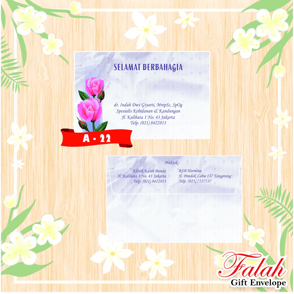

Amplop Falah Motif A-22 Isi 50 Lembar Tanpa Tulisan