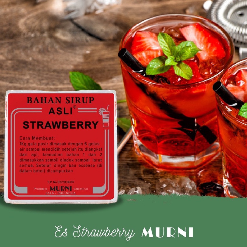 STRAWBERRY - BAHAN SIRUP MURNI (GANDARASA MURNI)