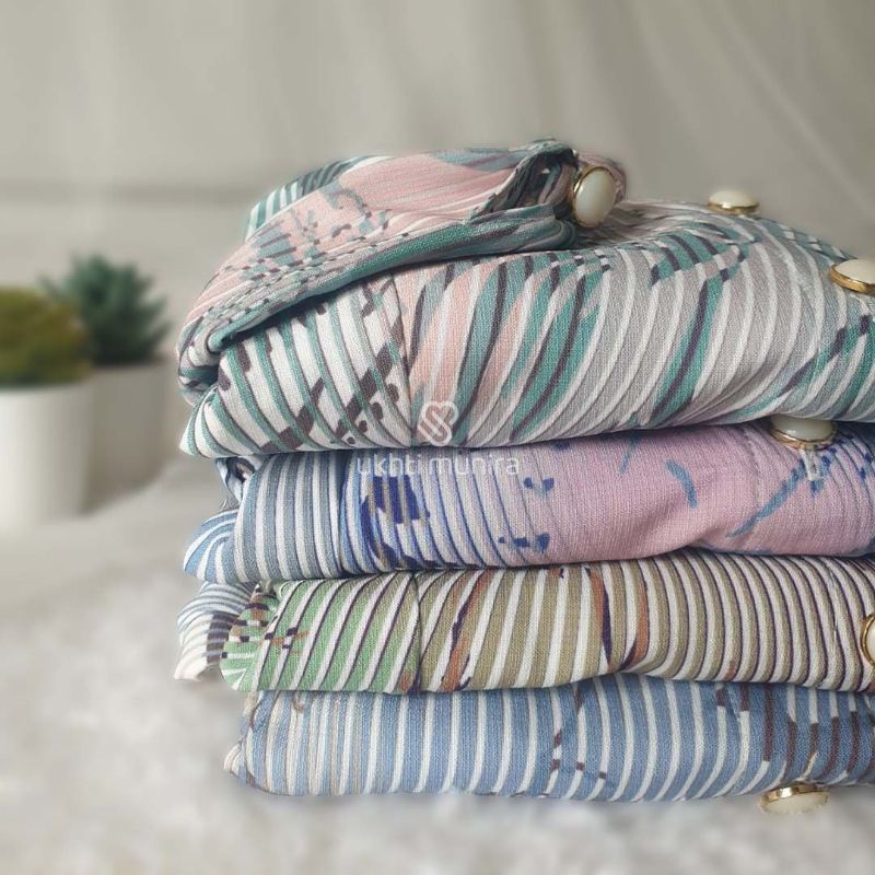 UKHTI MUNIRA UMG06 Gamis Wanita  Dewasa Baju Muslimah Motif Syari Busui Formal Pesta Bahan Premium R