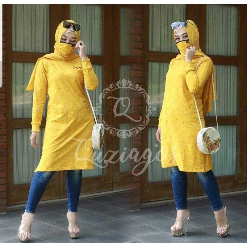 PREMIUM TUNIK QUZIANOS/FREE MASKER 2LAPIS(GOOD QUALITY)