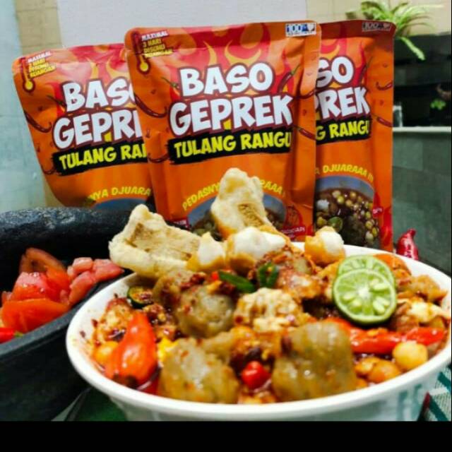 

Baso geprek tulang rangu