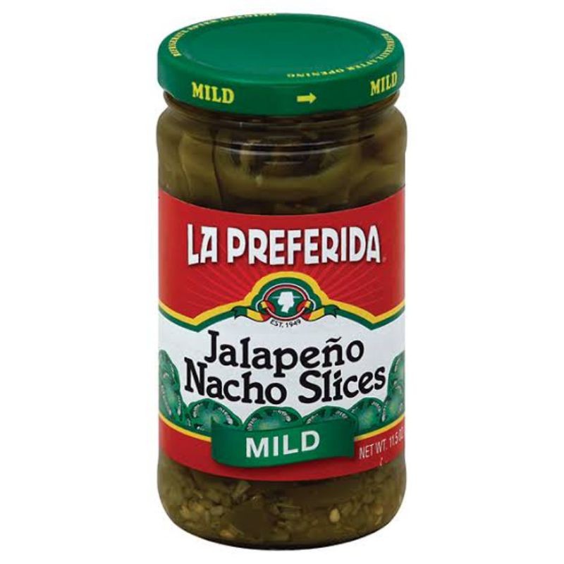 

LA PREFERIDA JALAPENO NACHO SLICES MILD 326GR