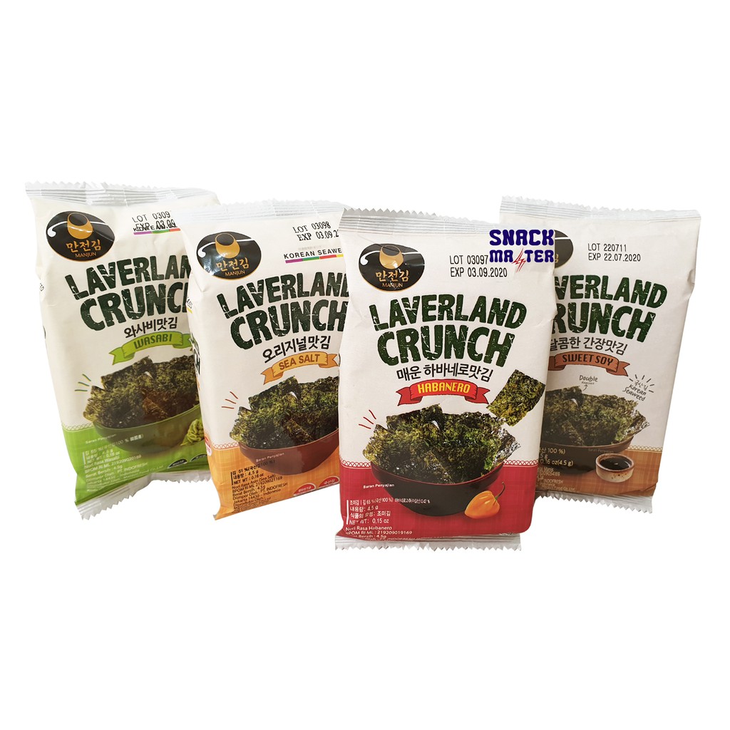 

Manjun Laverland Korean Seaweed - Netto 4.5 gr
