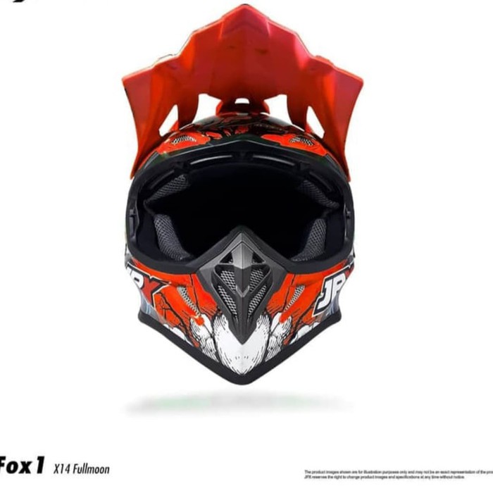 Helm cross JPX X14 Merah biru